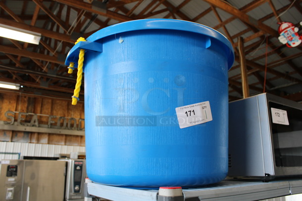 Blue Poly Bucket. 24x21x17 - Image 2 of 3