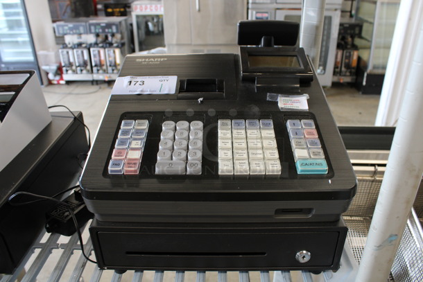 Sharp Model XE-A23S Countertop Cash Register. 13x16x13 - Image 1 of 4