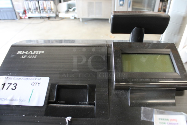 Sharp Model XE-A23S Countertop Cash Register. 13x16x13 - Image 3 of 4
