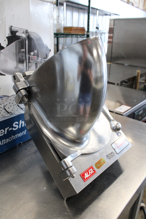 BRAND NEW IN BOX! Alfa Stainless Steel Commercial Pelican Head w/ Grating Blade. 11x14x15 - Image 2 of 6