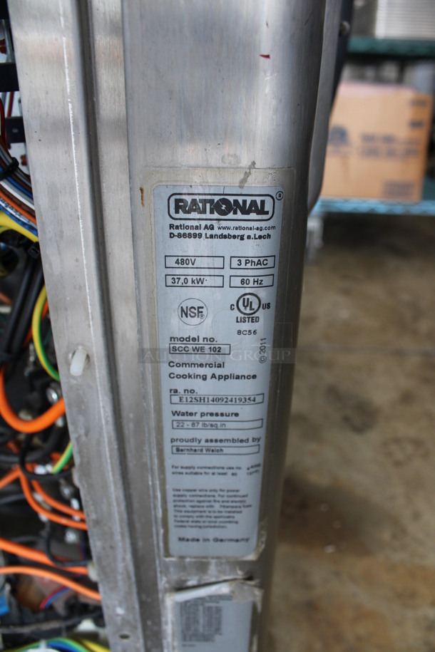 2 GORGEOUS! 2011 Rational 5Senses Stainless Steel Commercial Combitherm Self Cooking Center Convection Ovens on Commercial Casters. Top Model: SCC WE 62. Bottom Model: SCC WE 102. 480 Volts, 3 Phase. 42x38x73. 2 Times Your Bid! - Image 7 of 7