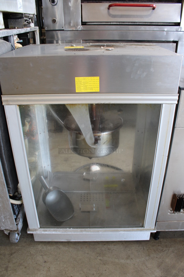 Gold Medal Model 2001ST Stainless Steel Commercial Countertop Popcorn Machine Merchandiser. 120 Volts, 1 Phase. 27x20x40. Cannot Test Due To Plug Style - Image 6 of 6