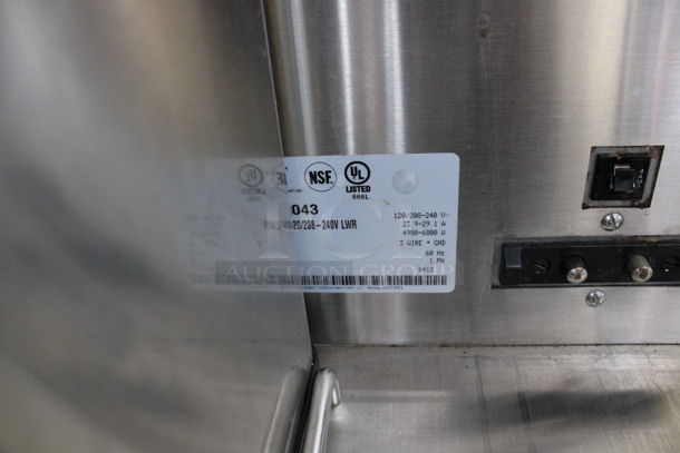 2012 Bunn Model DUAL SH DBC Stainless Steel Commercial Countertop Dual Coffee Machine w/ Hot Water Dispenser, 2 Bunn Model SH SERVER Satellite Servers and 2 Metal Brew Baskets. 120/208-240 Volts, 1 Phase. 18x24x36. Tested and Working! - Image 5 of 6