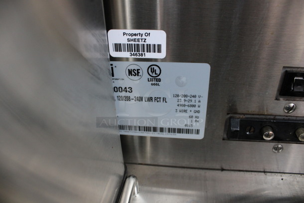 2015 Bunn Model DUAL SH DBC Stainless Steel Commercial Countertop Dual Coffee Machine w/ Hot Water Dispenser, 2 Bunn Model SH SERVER Satellite Servers and 2 Metal Brew Baskets. 120/208-240 Volts, 1 Phase. 18x24x36. Tested and Working! - Image 5 of 6