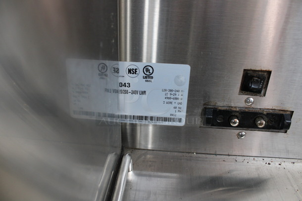 2012 Bunn Model DUAL SH DBC Stainless Steel Commercial Countertop Dual Coffee Machine w/ Hot Water Dispenser, 2 Bunn Model SH SERVER Satellite Servers and 2 Metal Brew Baskets. 120/208-240 Volts, 1 Phase. 18x24x36. Tested and Working! - Image 4 of 5