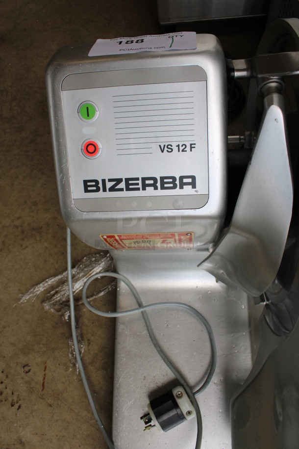 FANTASTIC! Bizerba Model VS 12 F Stainless Steel Commercial Countertop Vertical Meat Slicer. 120 Volts, 1 Phase. 32x24x22. Cannot Test Due To Plug Style - Image 6 of 7