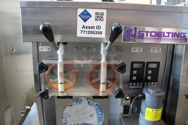 MARVELOUS! 2013 Stoelting Model SF144-38I Stainless Steel Commercial Countertop Air Cooled 2 Flavor Soft Serve Ice Cream Machine w/ Milkshake Mixer. 208-230 Volts, 1 Phase. 22x30x35 - Image 5 of 8