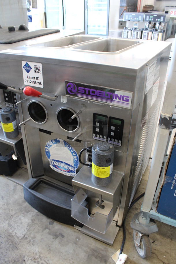 MARVELOUS! 2011 Stoelting Model SF144-38I Stainless Steel Commercial Countertop Air Cooled 2 Flavor Soft Serve Ice Cream Machine w/ Milkshake Mixer. 208-230 Volts, 1 Phase. 22x30x35 - Image 2 of 9