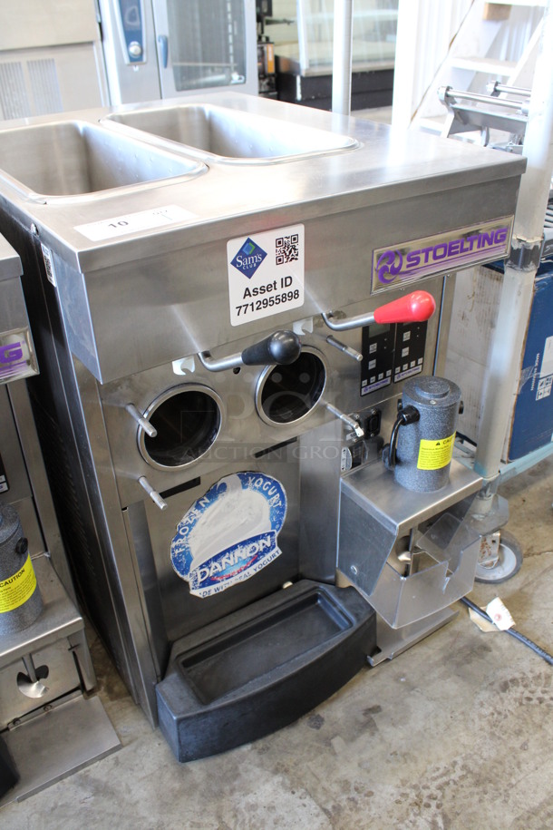 MARVELOUS! 2011 Stoelting Model SF144-38I Stainless Steel Commercial Countertop Air Cooled 2 Flavor Soft Serve Ice Cream Machine w/ Milkshake Mixer. 208-230 Volts, 1 Phase. 22x30x35 - Image 4 of 9