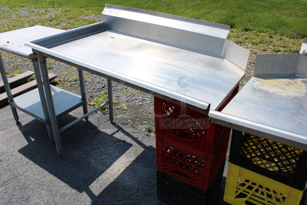 Stainless Steel Commercial Left Side Clean Side Dishwasher Table. 48x30x43 - Image 3 of 4