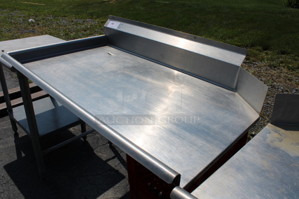 Stainless Steel Commercial Left Side Clean Side Dishwasher Table. 48x30x43 - Image 4 of 4
