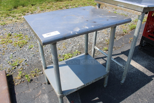 Stainless Steel Table w/ Metal Under Shelf. 30x24x33 - Image 4 of 4