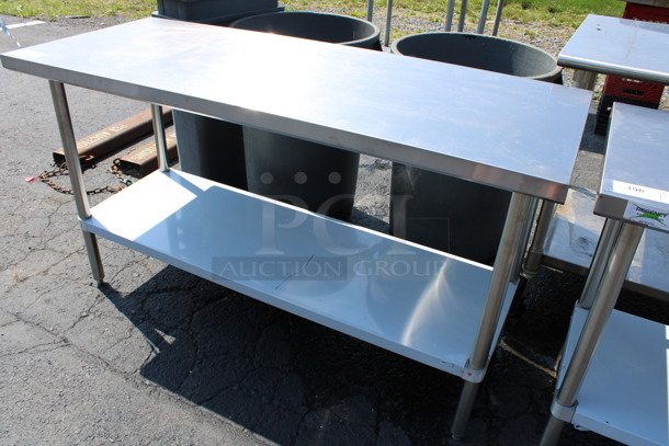 Stainless Steel Commercial Table w/ Under Shelf. 60x24x35 - Image 2 of 4