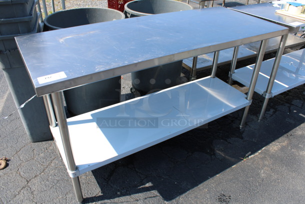 Stainless Steel Commercial Table w/ Under Shelf. 60x24x35 - Image 3 of 4