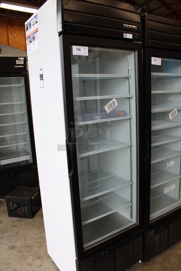 2019 Habco Model SE18 Metal Commercial Single Door Reach In Cooler Merchandiser w/ Poly Coated Racks. 115 Volts, 1 Phase. 24x24x80. Tested and Working! - Image 2 of 7