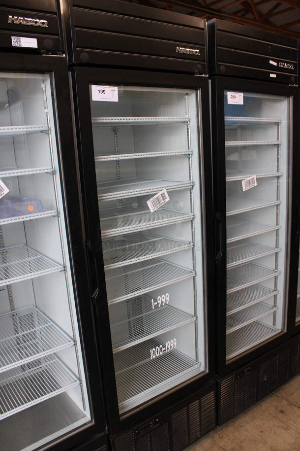 2019 Habco Model SE18 Metal Commercial Single Door Reach In Cooler Merchandiser w/ Poly Coated Racks. 115 Volts, 1 Phase. 24x24x79. Tested and Working! - Image 2 of 6