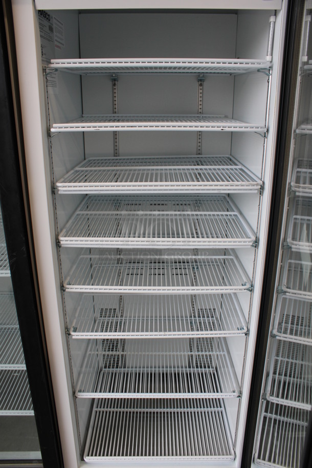 2019 Habco Model SE18 Metal Commercial Single Door Reach In Cooler Merchandiser w/ Poly Coated Racks. 115 Volts, 1 Phase. 24x24x79. Tested and Working! - Image 4 of 6