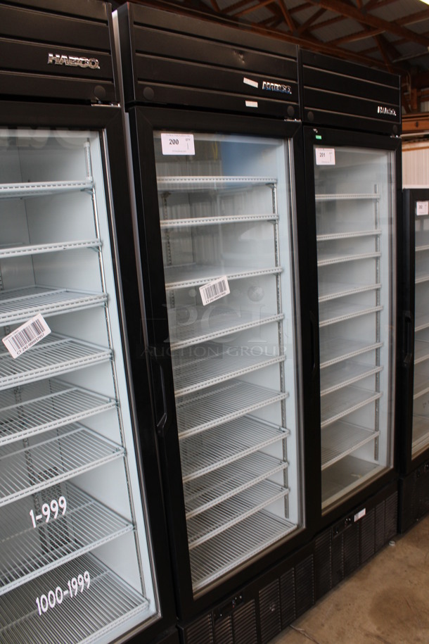 2019 Habco Model SE18 Metal Commercial Single Door Reach In Cooler Merchandiser w/ Poly Coated Racks. 115 Volts, 1 Phase. 24x24x79. Tested and Working! - Image 2 of 6
