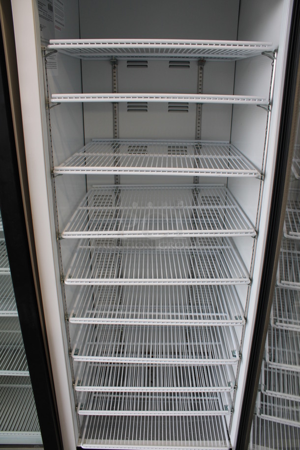 2019 Habco Model SE18 Metal Commercial Single Door Reach In Cooler Merchandiser w/ Poly Coated Racks. 115 Volts, 1 Phase. 24x24x79. Tested and Working! - Image 4 of 6