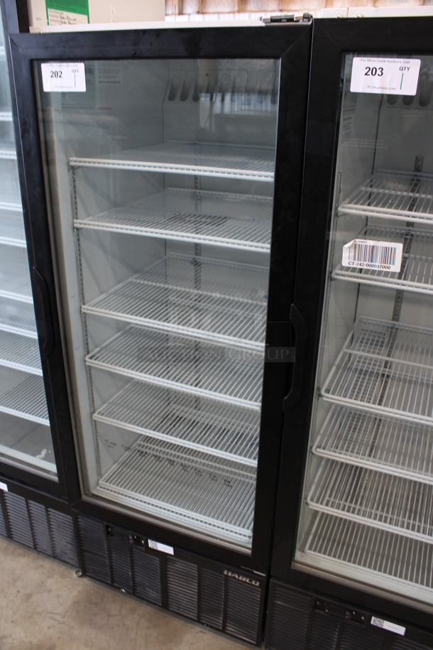 2013 Habco Model SE12 Metal Commercial Single Door Reach In Cooler Merchandiser w/ Poly Coated Racks. 115 Volts, 1 Phase. 24x24x62. Tested and Working! - Image 2 of 6