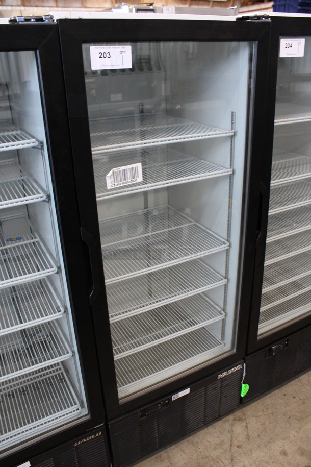 2013 Habco Model SE12 Metal Commercial Single Door Reach In Cooler Merchandiser w/ Poly Coated Racks. 115 Volts, 1 Phase. 24x24x62. Tested and Working! - Image 2 of 6