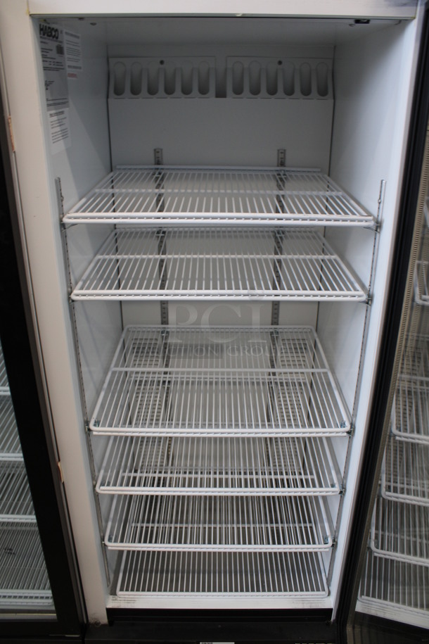 2013 Habco Model SE12 Metal Commercial Single Door Reach In Cooler Merchandiser w/ Poly Coated Racks. 115 Volts, 1 Phase. 24x24x62. Tested and Working! - Image 4 of 6