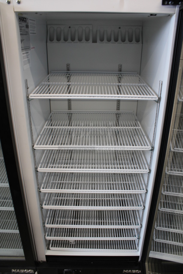 2013 Habco Model SE12 Metal Commercial Single Door Reach In Cooler Merchandiser w/ Poly Coated Racks. 115 Volts, 1 Phase. 24x24x63. Tested and Working! - Image 4 of 6