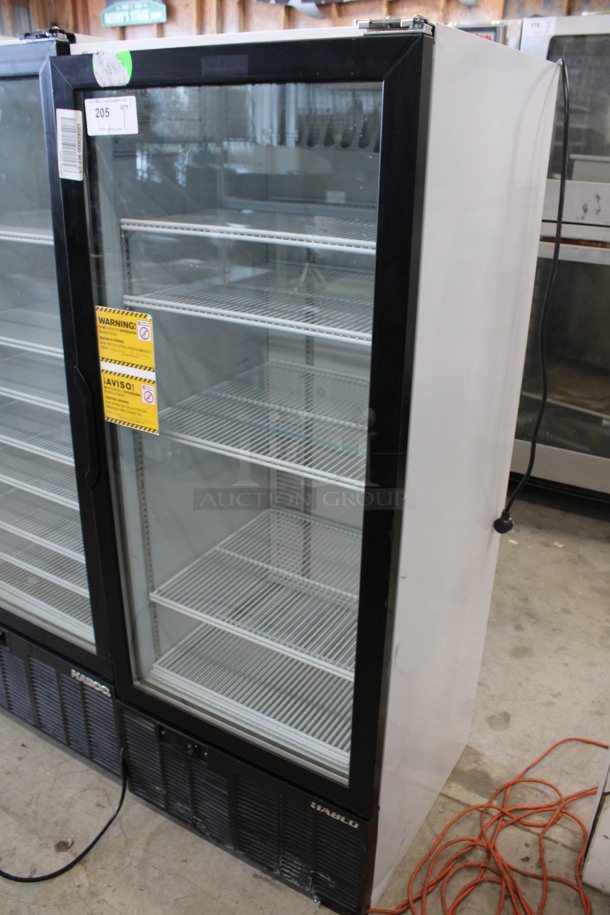 2013 Habco Model SE12 Metal Commercial Single Door Reach In Cooler Merchandiser w/ Poly Coated Racks. 115 Volts, 1 Phase. 24x24x63. Tested and Working! - Image 4 of 7