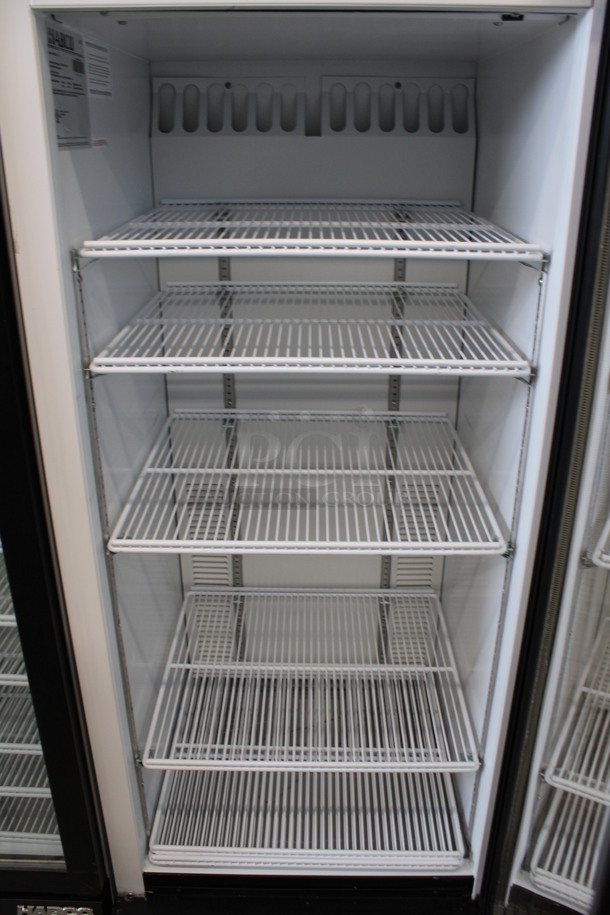 2013 Habco Model SE12 Metal Commercial Single Door Reach In Cooler Merchandiser w/ Poly Coated Racks. 115 Volts, 1 Phase. 24x24x63. Tested and Working! - Image 5 of 7