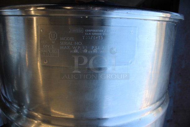 GLORIOUS! Groen Model TDB/4-40 Stainless Steel Commercial Electric Powered Floor Style 40 Quart Tilting Kettle. 480 Volts, 3 Phase. 27x24x54 - Image 6 of 7
