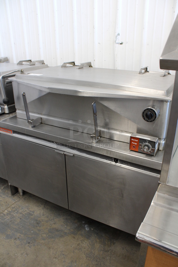 AWESOME! Market Forge Model 1800 Stainless Steel Commercial Floor Style Tilting Braising Pan w/ Thermostatic Controls. 480 Volts, 3 Phase. 48x34x43 - Image 2 of 9