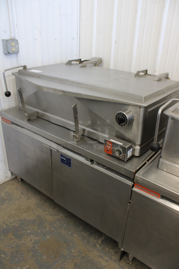 AWESOME! Market Forge Model 1800 Stainless Steel Commercial Floor Style Tilting Braising Pan w/ Thermostatic Controls. 480 Volts, 3 Phase. 48x34x43 - Image 2 of 7