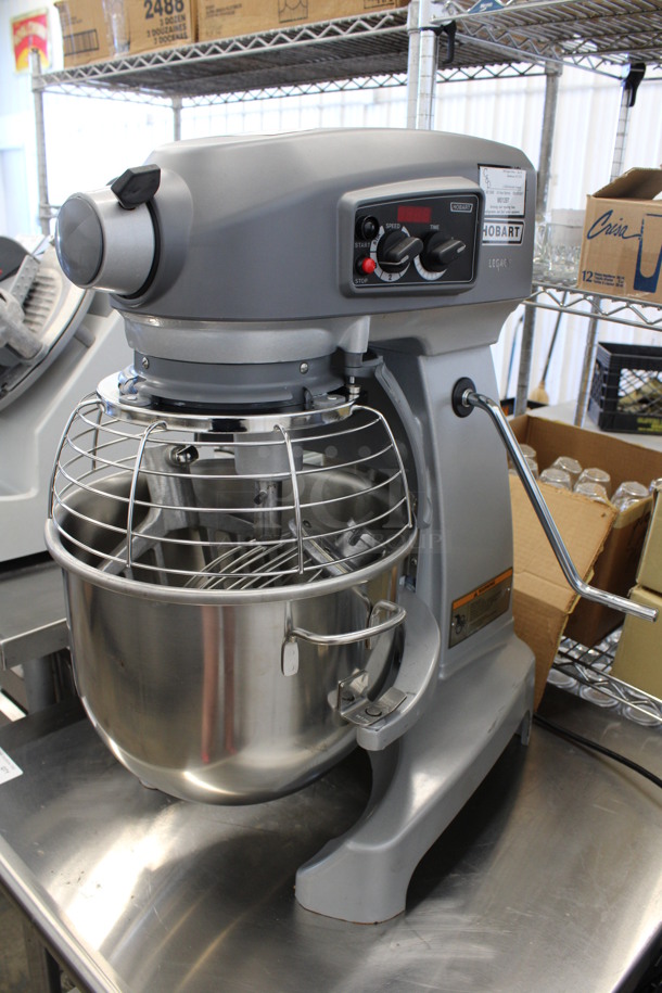 WOW! Hobart Legacy Model HL200 Metal Commercial 20 Quart Planetary Mixer w/ Stainless Steel Mixing Bowl, Bowl Guard, Whisk and Paddle Attachments. 100-120 Volts, 1 Phase. 16x25x29. Tested and Working! - Image 1 of 10