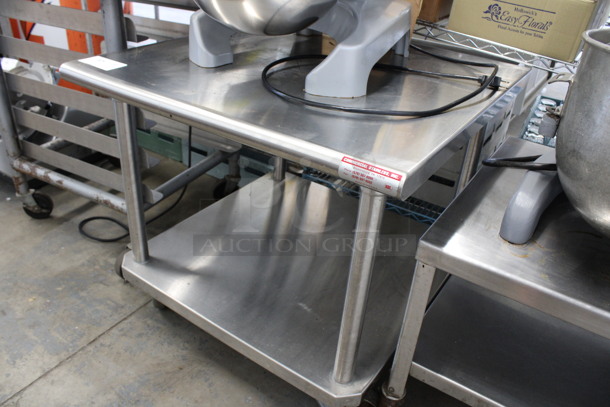 Stainless Steel Commercial Equipment Stand w/ Undershelf on Commercial Casters. 30x30x28 - Image 2 of 3