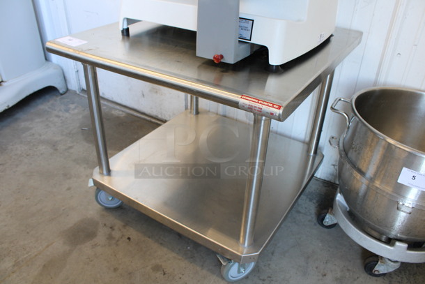 Stainless Steel Commercial Equipment Stand w/ Undershelf on Commercial Casters. 30x30x28 - Image 2 of 4