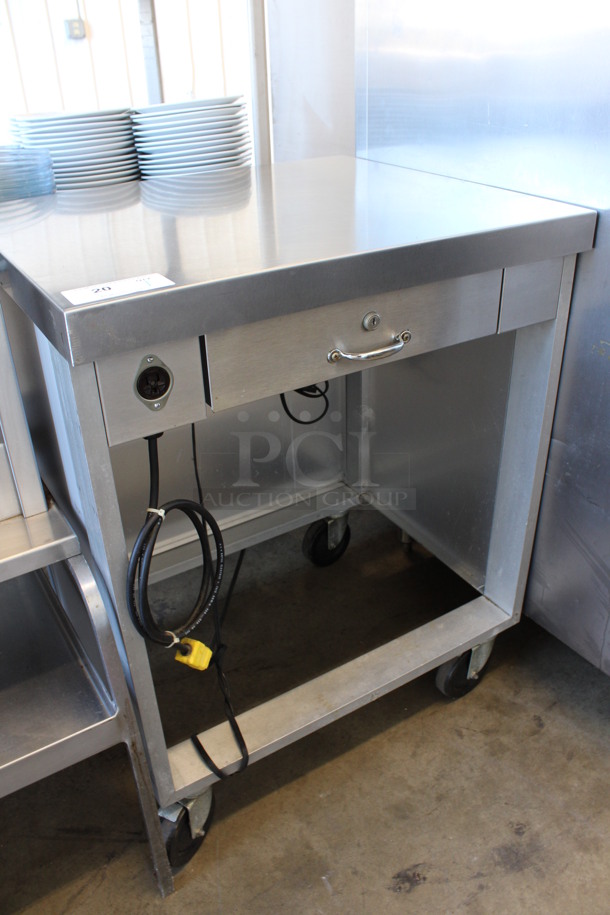 Servolift Eastern Model 503-1R Stainless Steel Commercial Cashier's Station on Commercial Casters. Drawer Is Locked. 120 Volts, 1 Phase. 28.5x24.5x36. Tested and Working! - Image 2 of 8