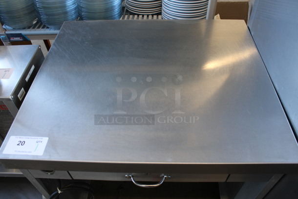 Servolift Eastern Model 503-1R Stainless Steel Commercial Cashier's Station on Commercial Casters. Drawer Is Locked. 120 Volts, 1 Phase. 28.5x24.5x36. Tested and Working! - Image 4 of 8