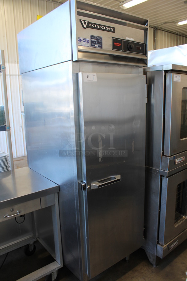 Victory Model HSA-1D-7-PT Stainless Steel Commercial Single Door Reach In Pass Through Warming Cabinet. 208-240 Volts, 1 Phase. 27x36x84 - Image 2 of 6