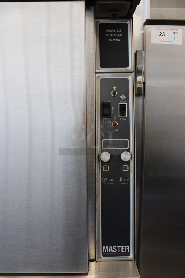 2 FANTASTIC! Garland Stainless Steel Commercial Natural Gas Powered Full Size Convection Oven w/ View Through Door, Solid Door and Metal Oven Racks. 38x39x71. 2 Times Your Bid! - Image 3 of 6