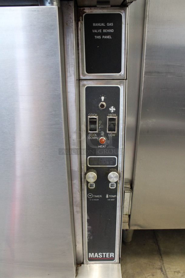 2 FANTASTIC! Garland Stainless Steel Commercial Natural Gas Powered Full Size Convection Oven w/ View Through Door, Solid Door and Metal Oven Racks. 38x39x71. 2 Times Your Bid! - Image 6 of 6
