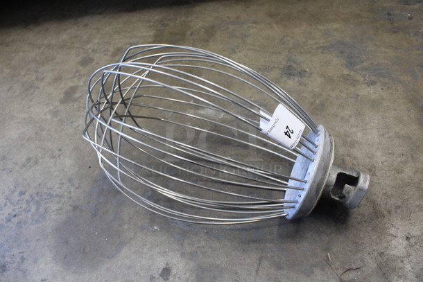 Hobart Model VML80D Metal Commercial 80 Quart Whisk Attachment for Mixer. 11x11x21 - Image 3 of 4