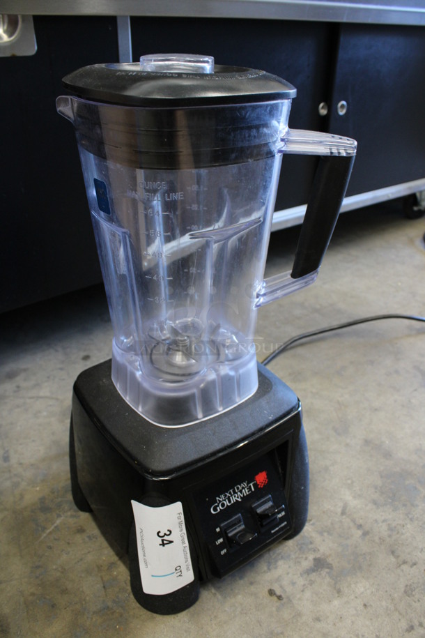 Waring Model MX1000XT Metal Commercial Countertop Blender w/ Poly Pitcher and Blade. 120 Volts, 1 Phase. 9x9x20. Tested and Working! - Image 4 of 7