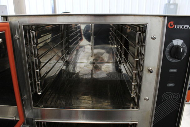 Groen Hyper Steam Stainless Steel Commercial Electric Powered Double Deck Steam Cabinet. 480 Volts, 3 Phase. 21.5x35x60 - Image 5 of 5