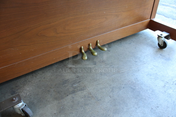 Everett Wooden Piano on Piano Dolly. 70x29x46 - Image 6 of 6