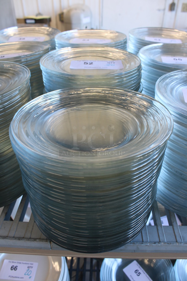 30 Glass Plates. 7.5x7.5x1. 30 Times Your Bid! - Image 1 of 3