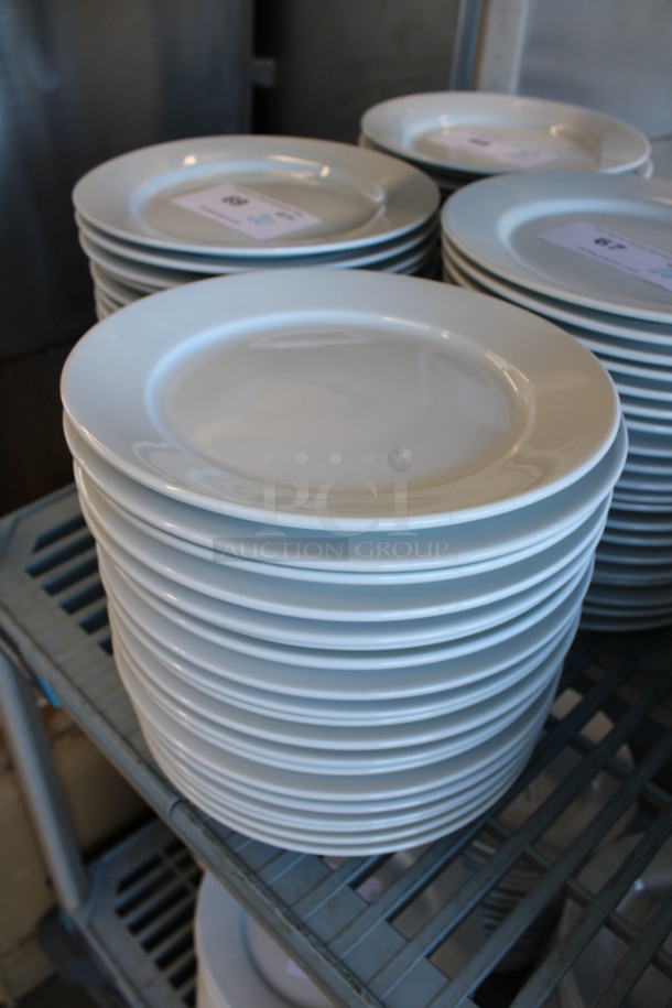 20 White Ceramic Plates. 9x9x1. 20 Times Your Bid! - Image 2 of 4