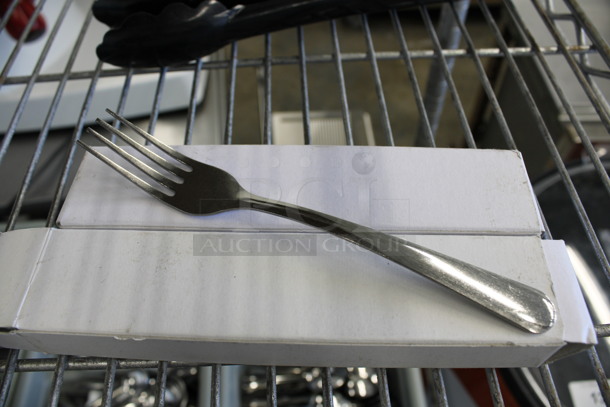 24 BRAND NEW IN BOX! Winco Metal Windsor Dinner Forks. 7". 24 Times Your Bid! - Image 1 of 3