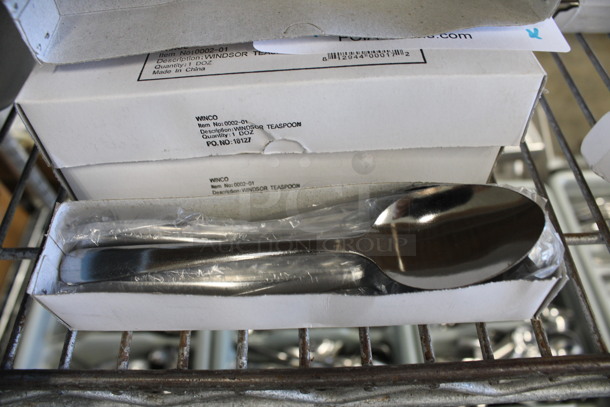 48 BRAND NEW IN BOX! Winco Metal Windsor Teaspoons. 6