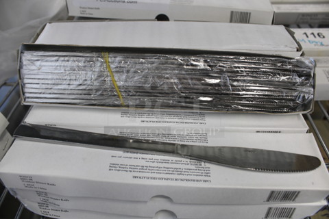 24 BRAND NEW IN BOX! Winco Metal Windsor Dinner Knives. 8". 24 Times Your Bid!