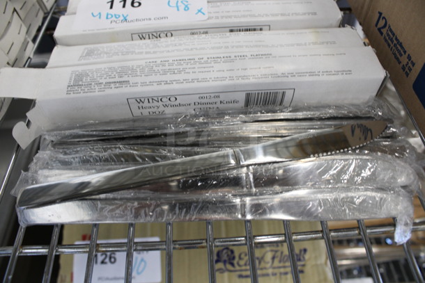 48 BRAND NEW IN BOX! Winco Metal Windsor Dinner Knives. 8". 48 Times Your Bid! - Image 1 of 3